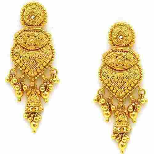 Elegant Look Ladies Designer Gold Earring