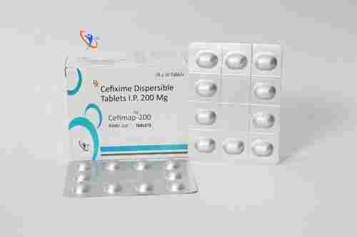 CEFIMAP-200 Cefixime Dispersible Antibiotic Tablets, 10x10 Alu Alu