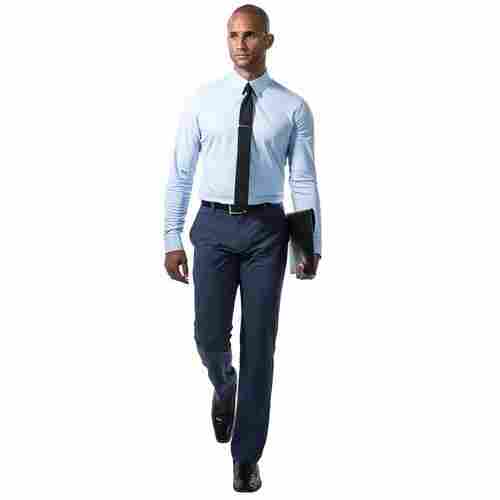 Comfortable And Easy To Wash Cougar Blue Corporate Office Wear Uniform
