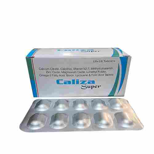 CALIZA SUPER Calcium CT, Calcitriol, Vitamin K2, Methylcobalamin, Zinc, Magnesium Tablets