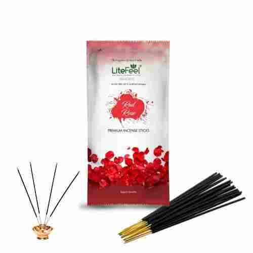Lite Feel Round Red Rose Incense Sticks