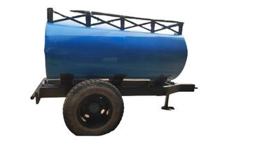 4000 Liters 5 X 2.5 Feet Mild Steel Painted Coated Water Storage Tanker Trailer