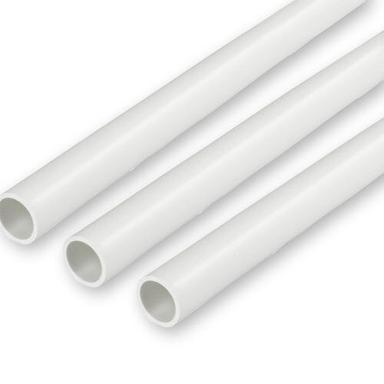 White 25Mm Round Shape Head Crack Resistant PVC Electrical Conduit Pipe For Wire