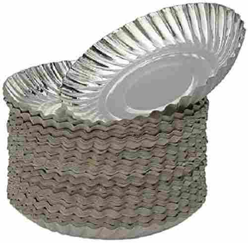 Recyclable Silver Coated Round Disposable Paper Plates