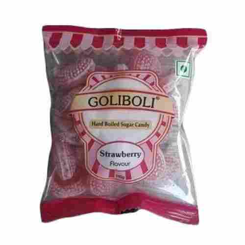 Strawberry Flavor Goliboli Hard Boiled Sugar Candy, Pack Size 500 gm