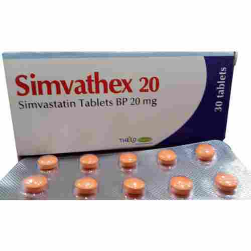 Simvathex 20 Mg Tablets, 30 Tablets Pack