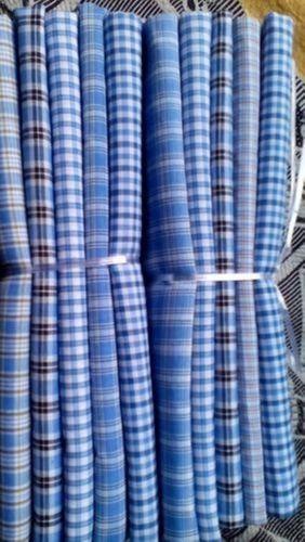 Blue Color Checked Cotton Lungi 