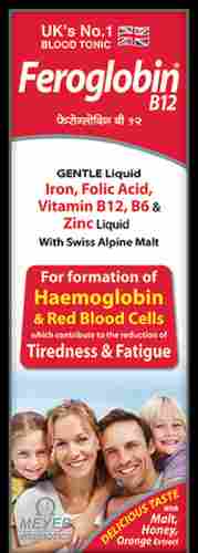 Feroglobin B12 Iron, Folic Acid, Vitamin B12, B6 And Zinc Blood Tonic