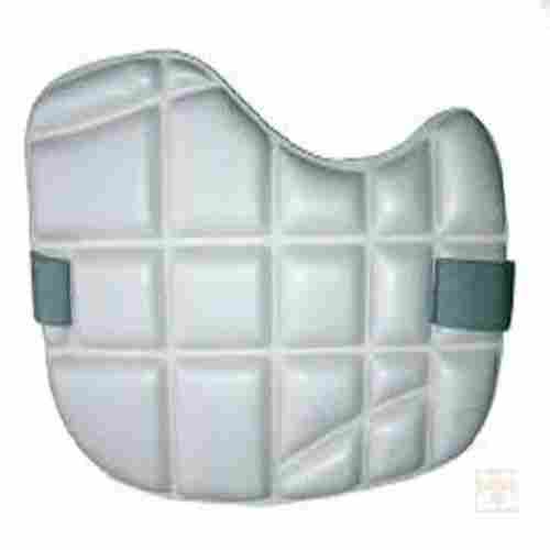Unisex Cricket Chest Guard With Elastic Straps In White Color