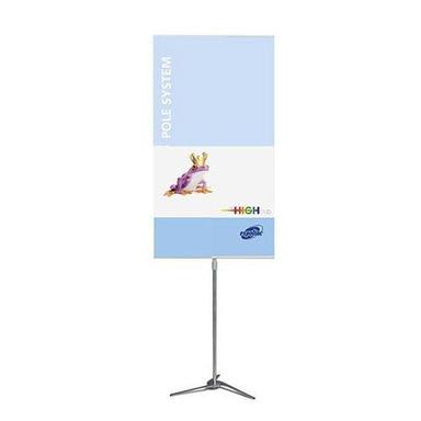 8 X 5 Inch Size Acrylic Polished Advertisement Pole Banner Display Design: Plain