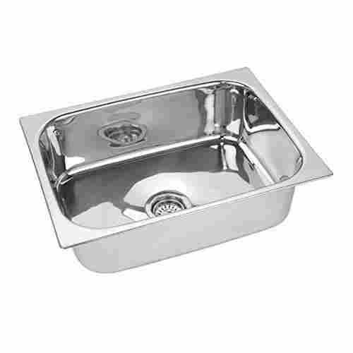 Glossy Finish Corrosion Resistant Stainless Steel One Piece Rectangular Kitchen Sink 
