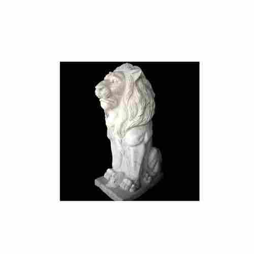 Decorative Sitting Lion Marble Sculpture for Business And Promotional Gifts