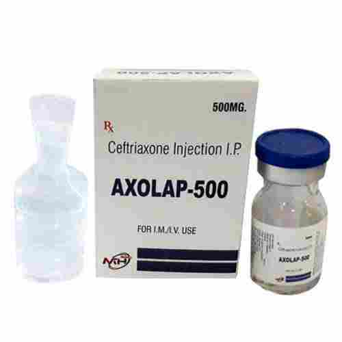 Axolap-500 Ceftriaxone 500 MG Antibiotic Injection IP