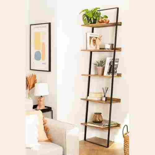 Durable And Strong Wall Standing Portable 5 Tier Antique Bookshelf 
