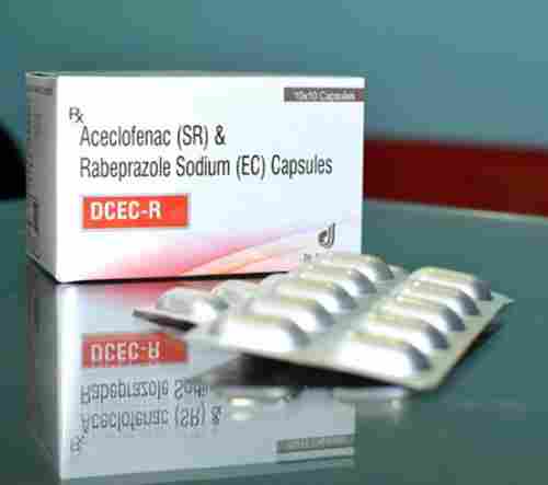 Aceclofenac & Rabeprazole Tablet, 10x10 Tablets Alu-Alu Pack