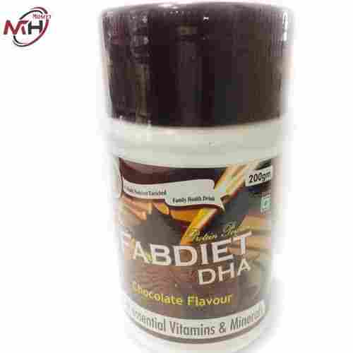 Fabdiet DHA Protein Powder With Essential Vitamin And Minerals (Chocolate Flavor)