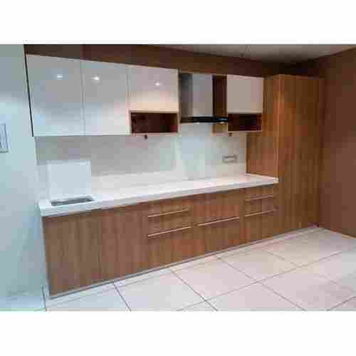 Stainless Steel And Wooden Gloss Fine Finish Modular Kitchen Shutters
