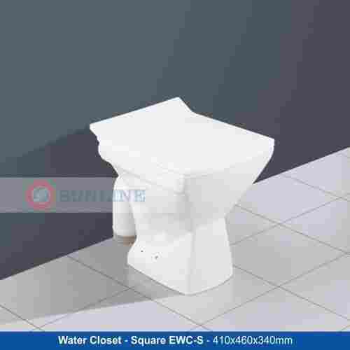 Floor Mounted EWC-S Square Ceramic Water Closet (410x460x340mm)