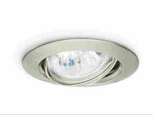 Modern Recessed 50w Fixed Twist & Lock Mains 240v Led Compatible Gu10 Ip20 Rated Chrome Ceiling Spot Downlight