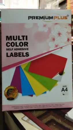 Silver Multicolor Self Adhesive Computer A4 Labels
