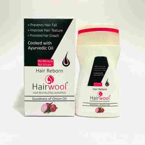 Hairwool Onion Oil Hair Revitalizing Shampoo, No Mineral And Silicon