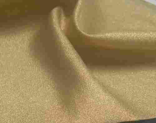 Golden Plain Polyester Shimmer Fabrics With Anti Shrink Properties