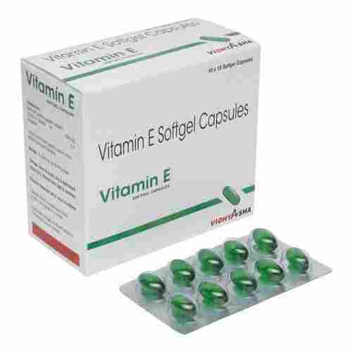 Immunity System Improving Vitamin E Softgel Capsules