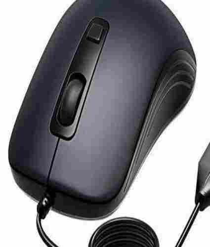 Plain Computer Wire Mouse For Desktop And Laptop Use