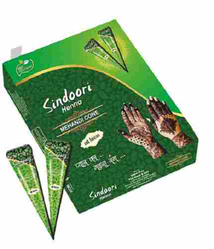 Pure Natural Traditional Temporary Hand Decoration Sindoori Henna Mehndi Cone