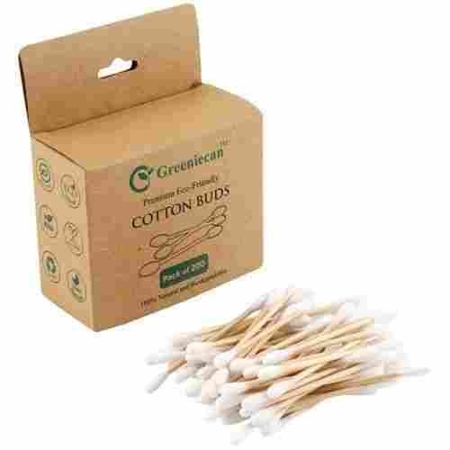10-Cm Greeniecan Bamboo Ear Cleaning Buds (Pack of 200)