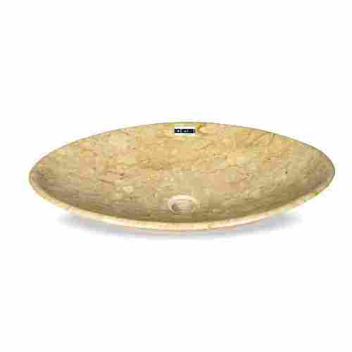 Easy To Clean Eco Friendly Oval Shape Marble Kitchen Sink (700x390x120 mm)