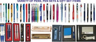 Silver Reusable Pen Set With Long Lasting Refill