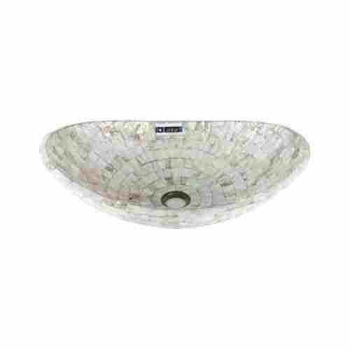 Eye Catching Pattern Table Top Marble Decorative Wash Basin (NY-1018)