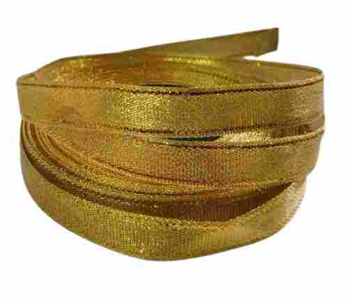 Knitted Weave Machine Made Embroidery Gold Laces With 125 Meter 13 Mm Width Size