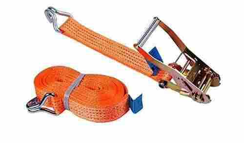 Orange Polyester Ratchet Cargo Lashing Belt 10 Meter