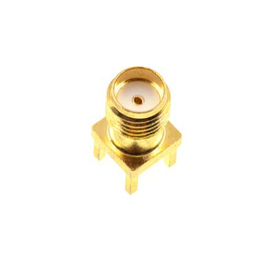 SMA-K Q4, DIP Mounting RF Connector Copper Antenna With 50 Ohm Impedance