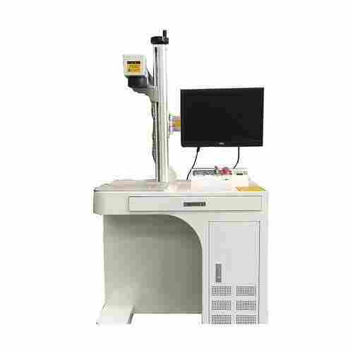 220 Power Automatic And Air Cooling Fiber Laser Marking Machine For Metal