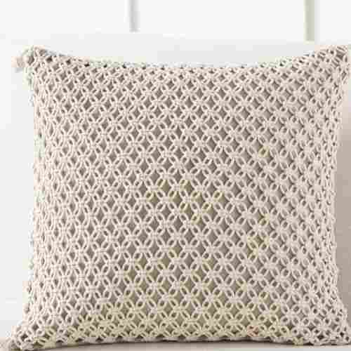16 x 16 Inches Decorative Macrame Handmade Cotton Cushion Cover