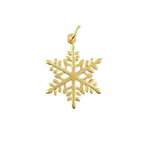 A Grade Snowflake Style Heavy Gold Plated Pendant For Women 
