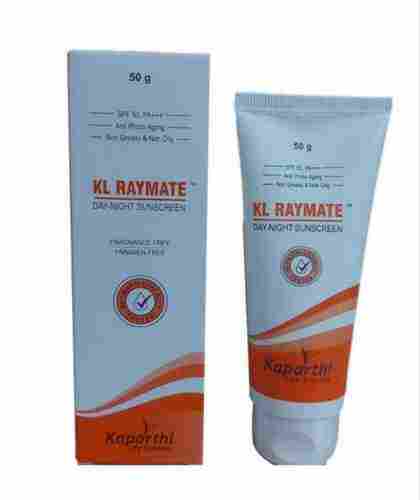 Fragrance And Paraben Free Day Night Kl Raymate Sunscreen Cream