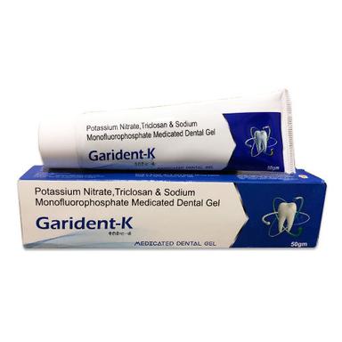 Silver Garident-K Potassium Nitrate, Triclosan And Sodium Monofluorophosphate Tooth Gel, 50 Gm