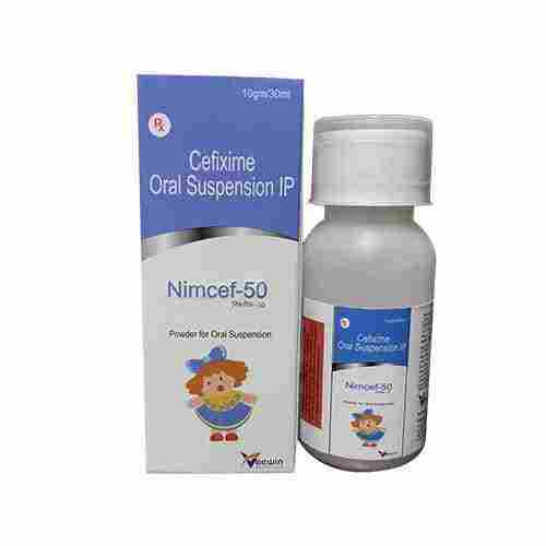 NIMCEF-50 Cefixime Antibiotic Pediatric Dry Syrup Oral Suspension, 30 ML