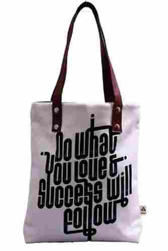 Printed Cotton Shopping Bag With 20 Kg Weight Holding Capacity