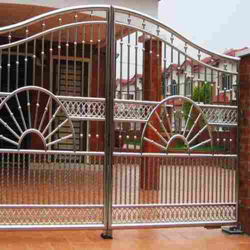 Eco Friendly Galvanized Surface Modern Design Stainless Steel Main Gate