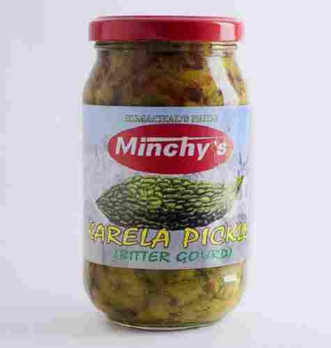 Minchy's Ready To Eat Tender Ring Shape Bitter Gourd (Karela) Pickle, 500 GM Pack