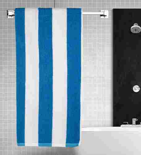 Rekhas Aqua Blue And White Premium Cotton Swimming Pool Bath Towels