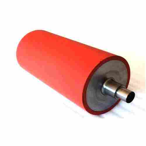 Carbon Steel And Polyurethane Red Inking Roller For Offset Printing Machine