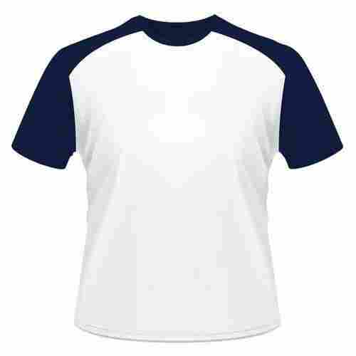 Mens Plain Round Neck Short Sleeve Breathable Cotton Casual Wear T-Shirt