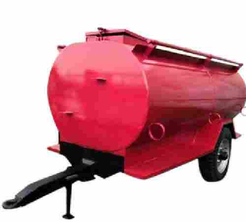 8 Foot Mild Steel Closed Round Manual Water Tanker For Chemical Sprayer 