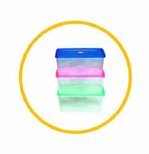 Multi Color Lid Strong Pp Material Transparent Food Storage Plastic Container